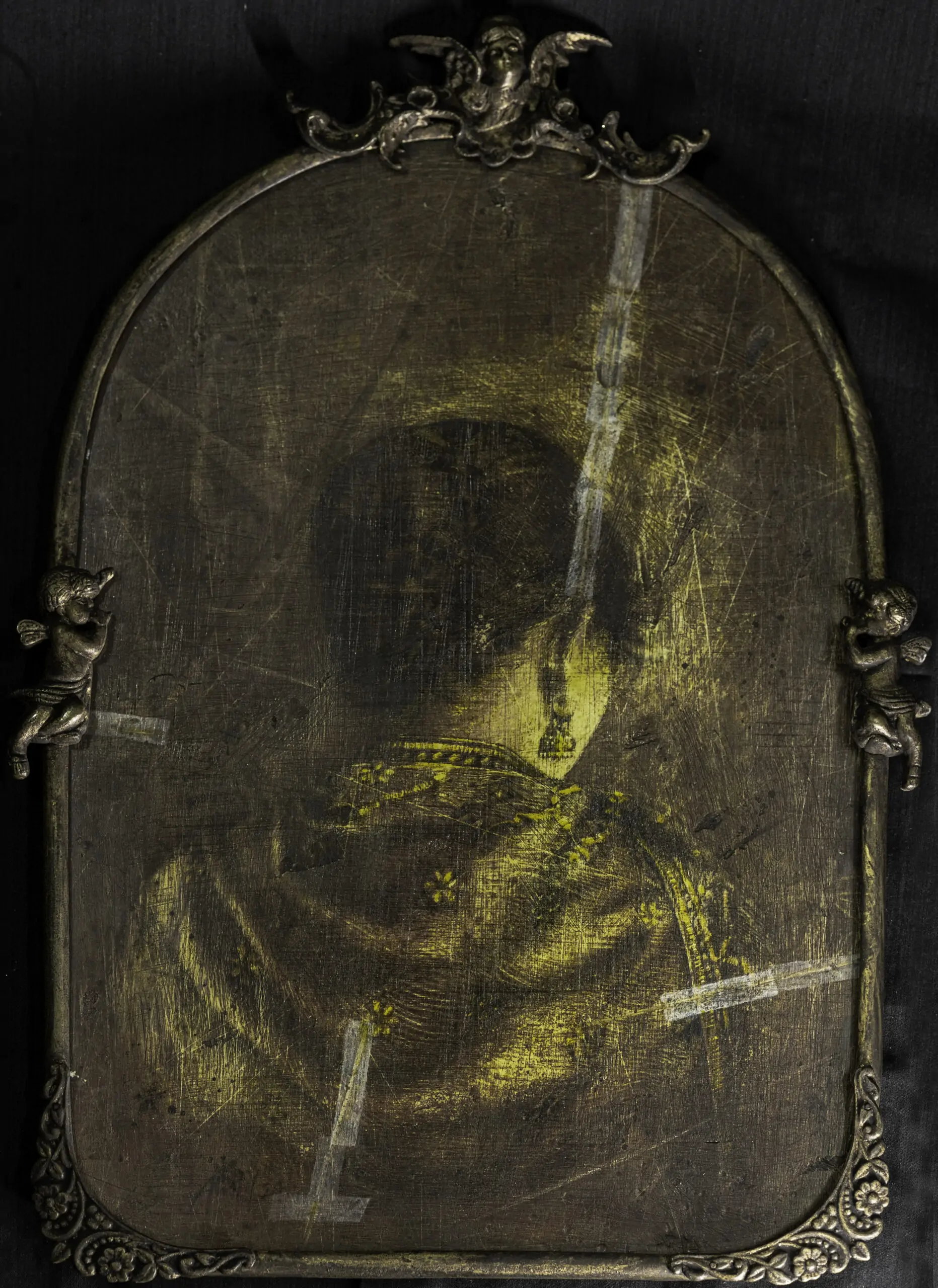 Revisting, Radiance reinstated,26'' x 19'', Tempera on Canvas Board