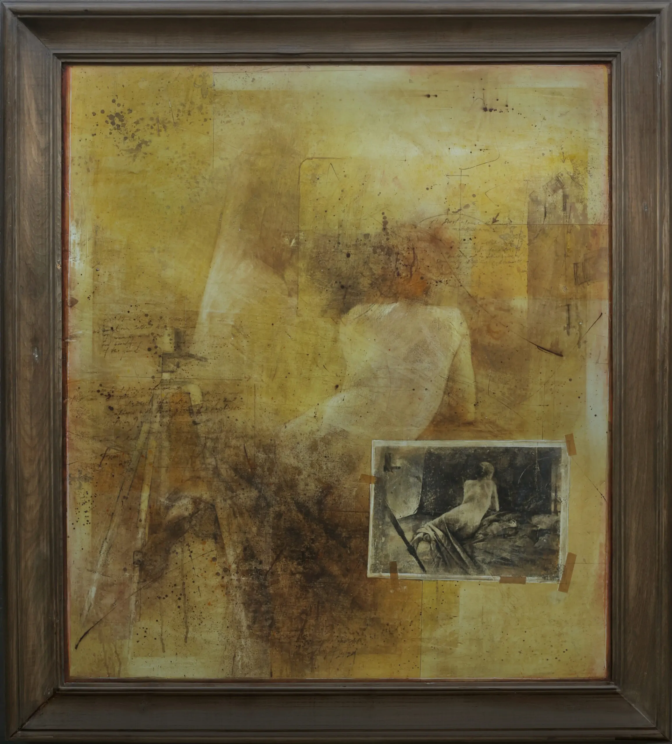 Revisting, The Reframing, 50 x 56 inches, Tempera on Canvas Board