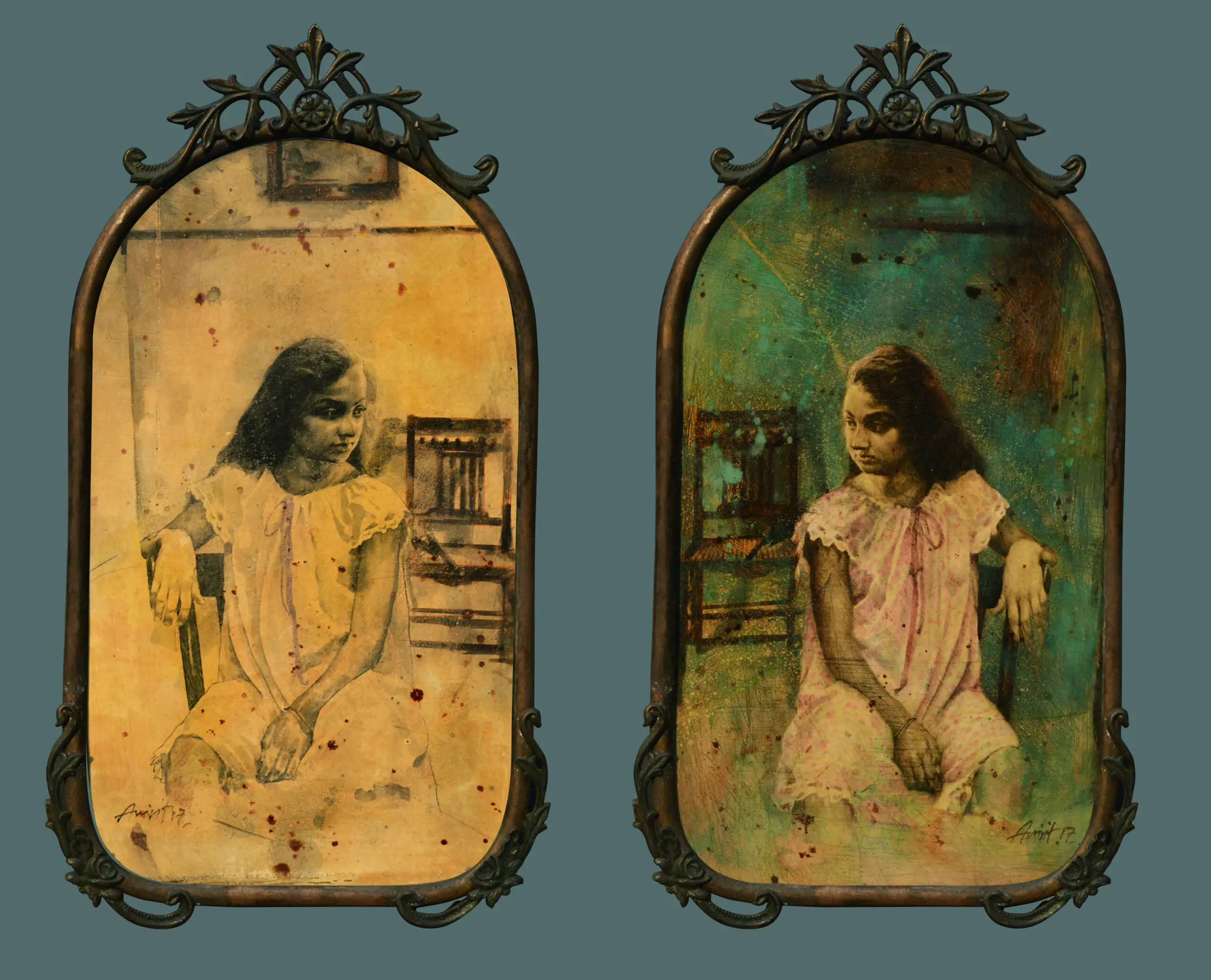 Ensoul12 22 '' x 12'' diptych each